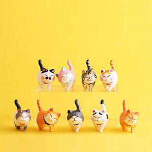 [청년리빙]2세대 귀여운 피넛고양이 피규어 9종세트