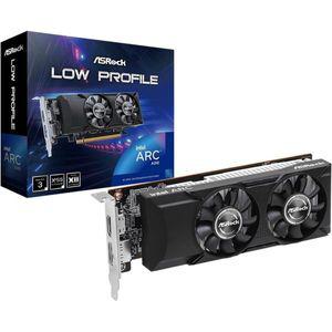 애즈락 Intel ARC A380 Challenger ITX 6GB OC GDDR6 96비트 DisplayPort HDMI 0dB 무소음 냉각 2250MHz 76