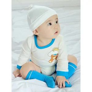 [탑텐키즈](김해점)25년 SS (공용) 유아 버비 9부 바디수트 (양말SET)  MKF5UI3304