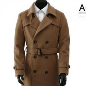 코트 빅사이즈 남성 남자 하프 트렌치 더블