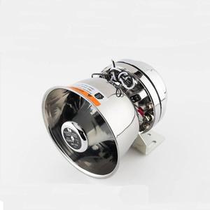 자동차 알람 블랙 프론트 혼 사각 입 높은 데시벨 200W300W400W 와트 장착 스피커 12V24V 범용
