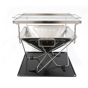 [기타]캠핑 화로대 6종세트 와이드 대형 비비큐 숯발 바베큐