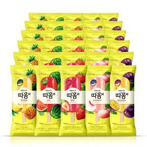 [빙그레] 따옴바 납작복숭아/딸기/수박/패션프루트/파인애플 바 아...