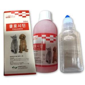 강아지소독약 고양이 애견 개 소독약 클로르헥시딘 250ml
