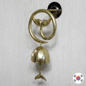 고래꼬리 황동주물 현관문종/풍경종/도어벨 HDB-1207