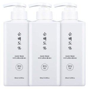항균 버블 핸드워시 손세정제 물비누 순백도 500ml 3개