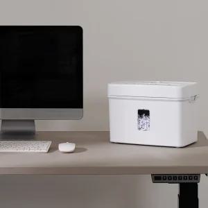 탁상용 소형 꽃가루 자동 문서세단기 SC-206A A4 6매 8.5L 5x34mm DIN P-3 +오일페이퍼5매