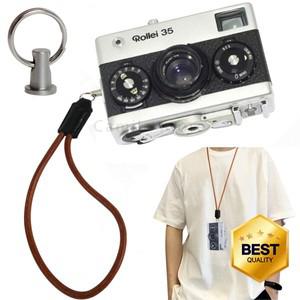 100% 호환 Rollei 35S 용 카메라 슬링 스트랩 어댑터 소가죽 로프 파트너 클립 버클 걸이 금속 연결 액세서