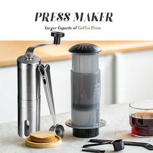 300ml AeroPress 기계 에스프레소 커피 메이커 휴대용 카페 프렌치 프레스 포트 필터 종이 키트 바 세트 그