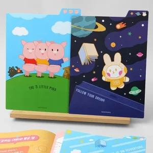귀여운 캐릭터 인덱스 책받침 6P 메모 필기용 다용도 (WFHCXQK)