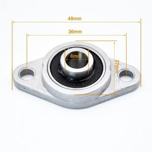 KFL08 8mm 베어링 아연 합금 베개 블록 베어링 보어 내경 8mm 하우징이있는 미니 소형 베어링