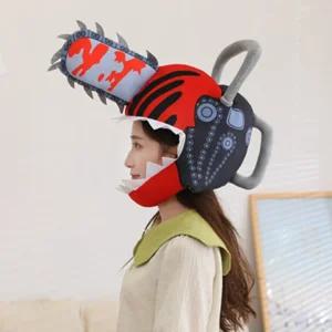 모자 할로윈 코스튬 체인소맨 굿즈 덴지 코스프레 포치타 인형 헬멧