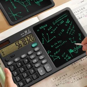12자리 전자계산기 메모패드 태양광 계산기 필기 메모판 사무용