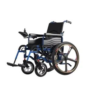 J&J Mobility 휴대용 접이식 전동 휠체어 노인 장애인 나드리 휠체어