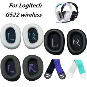 Logitech G522 무선 게이밍 헤드폰 교체 용 귀마개 이어 패드 귀 커버 베개 밴드 테이프