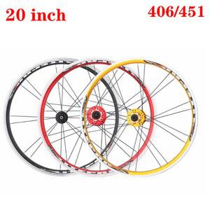 LP lite 접이식 자전거 바퀴 451 406 74/130mm 100/135mm 5 Perrin 허브 휠셋 알루미늄 합금 이중 림 sp8 10 11 속도