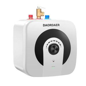 전기 미니 탱크 온수기, 4갤런 순간 온수, 120V 1500W, 노브 온도 조절, 벽 또는 바닥 장착, 싱크대, 캠핑카, 주방, 푸드 트럭 아래 RV용