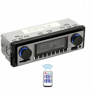 폴라랜더 12V-24V 블루투스 카 스테레오, 4x45W 오디오 FM 라디오, MP3 플레이어 USB/SD/AUX 핸즈 무료 통화, 차량 내비게이션 위치, 무선 리모컨 포함 녹음, APP 제어