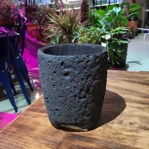 화산석 화분 기본원형 17x18cm디자인분 인테리어분 심플한분 꽃분 초화분 주물럭분 예쁜분 감성분 수공분