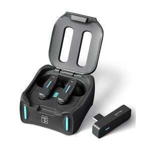 마이크 무선이 탑재된 미들 래빗 SW4 프로 VR 게이밍 이어버드, 2.4G 동글 + 블루투스 듀얼 모드, 20ms 저지연, 메타 퀘스트 3/3s/2, PS5, 플레이스테이션, PC와 호환 가능