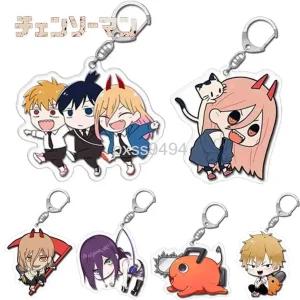  체인소맨키링 체인소맨아크릴키링 열쇠고리 레제 아키 덴지 체마 귀여운열쇠고리