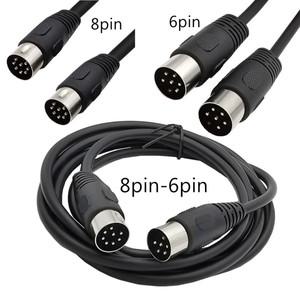MIDI 8Pin DIN Male-DIN Male 오디오 데이터 신호 어댑터 커넥터 케이블 3 5m 연장 코드 니켈 도금