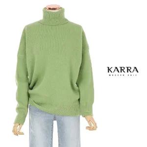 KARRA 디자인컬러폴라넥니트_A3F1535