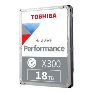 도시바 X300 18TB 성능 및 게이밍 3.5인치 내장 하드 드라이브 - CMR SATA 6Gb/s 7200RPM 512MB 캐시 HDWR51JXZSTA