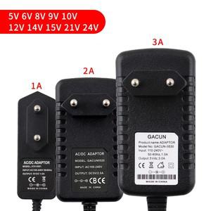 AC to DC 전원 어댑터 범용 5V 9V 6V 12V 14V 소스 공급 장치 1A 2A 3A 컨버터 LED 조명 변압기 EU US