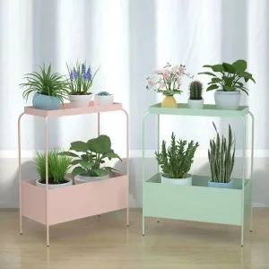2단 철제 플랜트박스 화분받침대 홈가드닝 플랜테리어