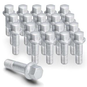 0009905307 20pcs M14*1.5 휠 러그 볼트 17mm 육각 20mm 나사 길이 벤츠 W220 W204 164 W251 ML500 S550 CL63 ML350 GLK350 GL450 S550 교체 # 610-549 0009905407