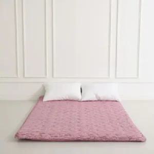 더크린 바닥요매트 퀸2인용 요커버 요솜  핑크