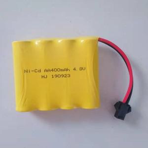 4.8V 700mAh AA NI-CD 충전식 배터리 팩 및 SM 커넥터가 있는 충전기