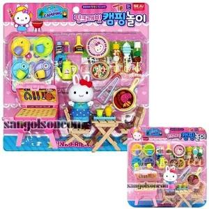 [셀러에이드]핑크래빗캠핑놀이 여아 핑크래빗 완구 캠핑 놀이 소꿉