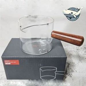 [콩심팥심]모던 내열 유리컵 핸들 커피 계량컵 200ml 베이킹계량컵 제빵계량컵