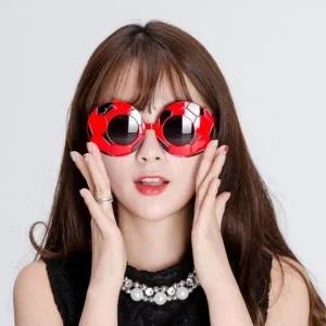 축구공안경(레드) 파티 소품 썬글라스 체육대회 응원