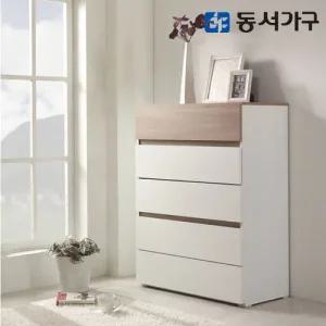동서가구 클로네 화이트오크 5단 서랍장 DF906628