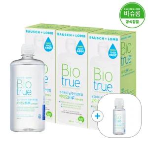 [공식] 바슈롬 바이오트루 렌즈세척액 500ml x3개 (+60ml)