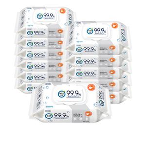 깨끗한나라 99,9% 손소독물티슈캡형60매x12팩