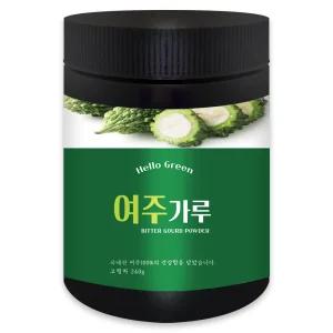 헬로우그린 국산 햇 여주 분말 가루 240g(통) 대용량 건여주 고과
