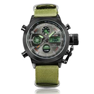 남자시계 중저가명품 브랜드 GH_M03 듀얼타임 군인 군대 등산 전자 메탈 가죽 30대 남자손목시계 추천