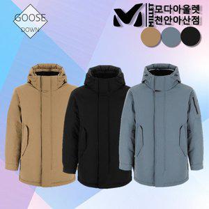 [밀레]신상 특가세일 남자 캐주얼 헤비 구스  시그니처  필드파카 거위털  패딩  점퍼_CA