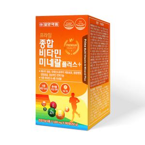 일양약품 프라임 종합비타민 미네랄 플러스 180정 / 6개월분 나이아신 크롬 아연 망간 멀티비타민
