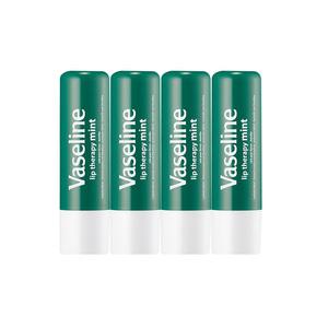 바세린 립테라피 민트케어 4.8g 스틱 립밤 4개