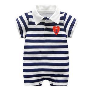 [RG7348T0]스트라이프 하트 마린 바디수트 0 24개월 롬퍼
