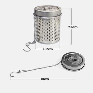 6.2x7.6cm 고리있는 멸치 육수통 다시망 원형 소형 스테인레스 뚜껑 원기둥 작은 미니