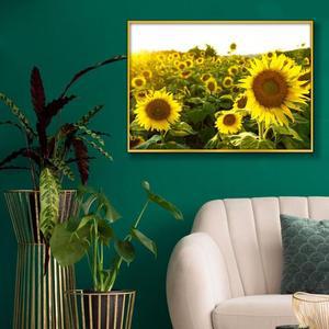 [RGM7683Q]5 해바라기사진 A2 골드알루미늄 풍수그림