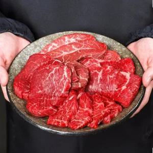 [신선하랑] 1등급 프리미엄 국내산 소고기 모듬 구이 부채차돌세트 1kg