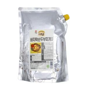 백설 다담 바지락 순두부찌개양념 2kg 6개 1박스