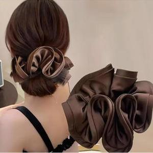 볼륨살리는 실크 러플 곱창머리끈 스크런치 슈슈